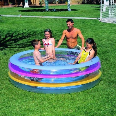 Бассейн прозрачный трёхцветный Summer Wave Crystal Pool 152*51, 447л.