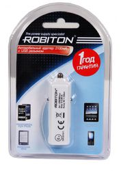 Автомобильный блок питания ROBITON USB2100/auto 2100мА с USB входом