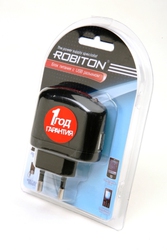 Блок питания ROBITON USB1000/Basic 1000мА с USB входом