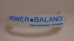 Power Balance Classic (прозрачный с синими буквами)