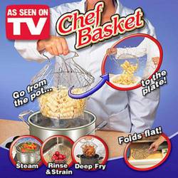 Складная решетка для приготовления пищи Chef Basket (Шеф Баскет)