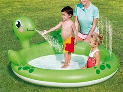 Детский надувной бассейн Interactive Turtle Play Pool 180*152, 130л.